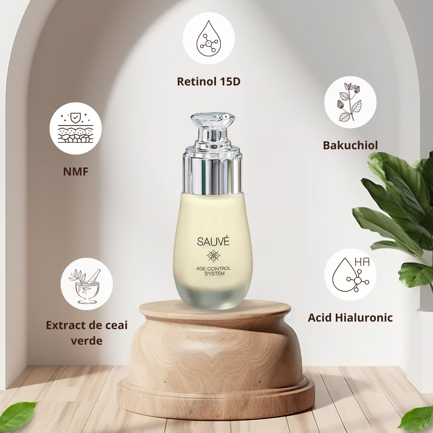 Age Control System - Ser anti-aging cu Retinol 15D și Bakuchiol pentru ten mai ferm și uniform