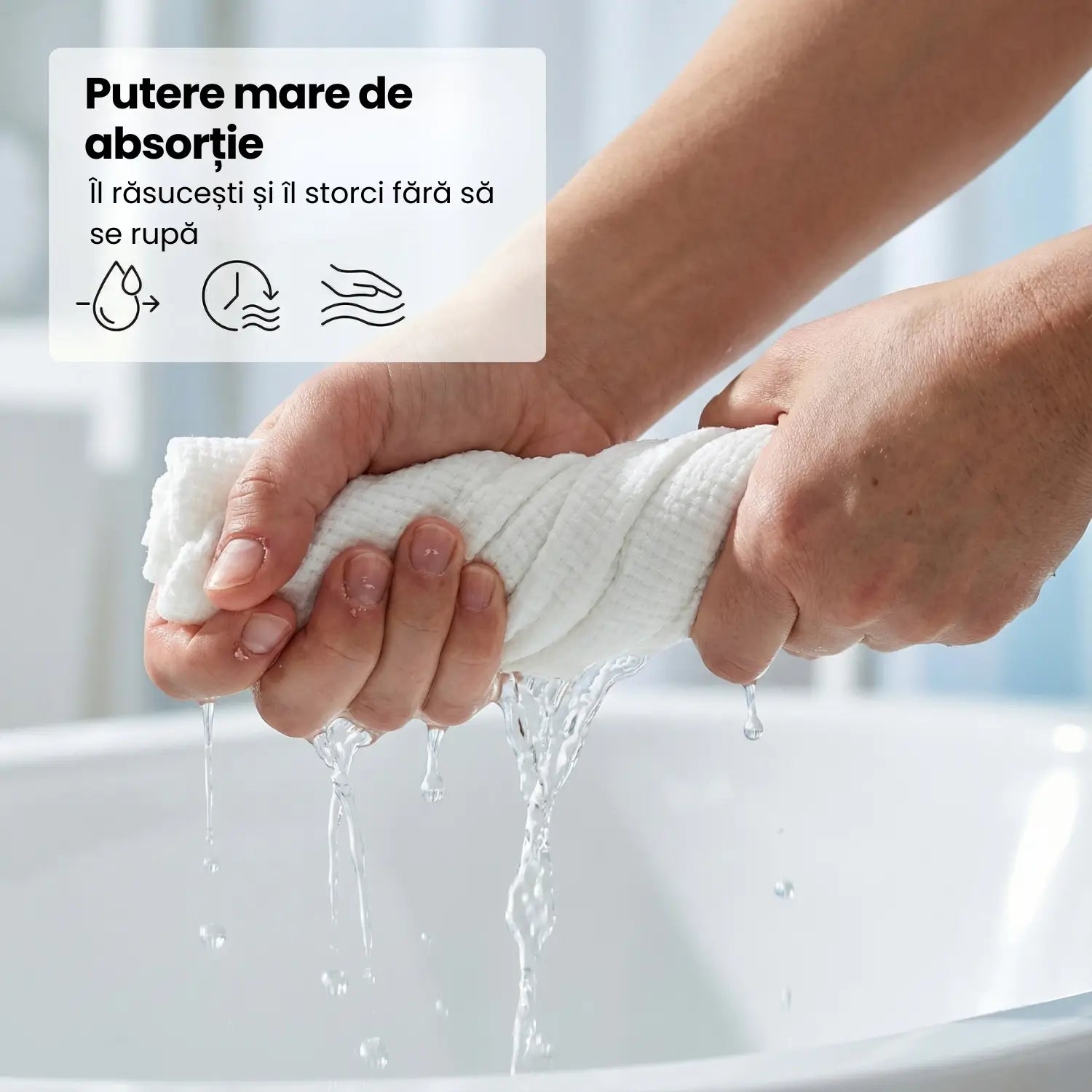 Prosoape de corp de unică folosință Sauvé Clear Body SPA, XL 140x70 cm, vâscoză de bumbac, 100% biodegradabile, ideale pentru călătorii, sală, piscină