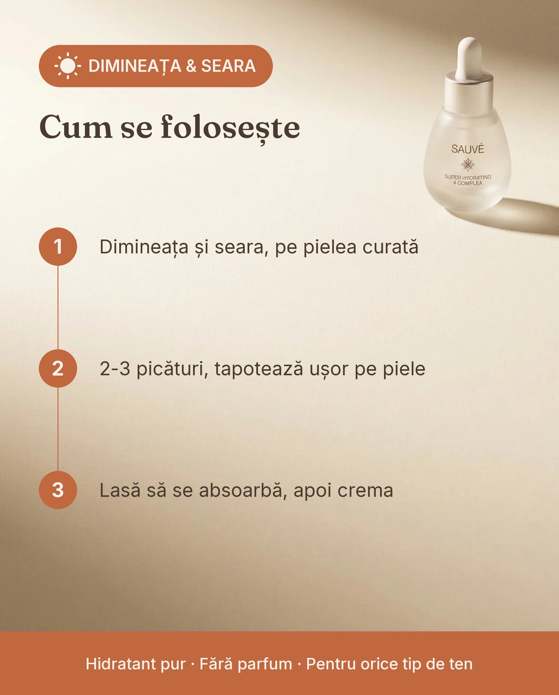 Super Hydrating 4 Complex - cum se folosește, dimineața și seara