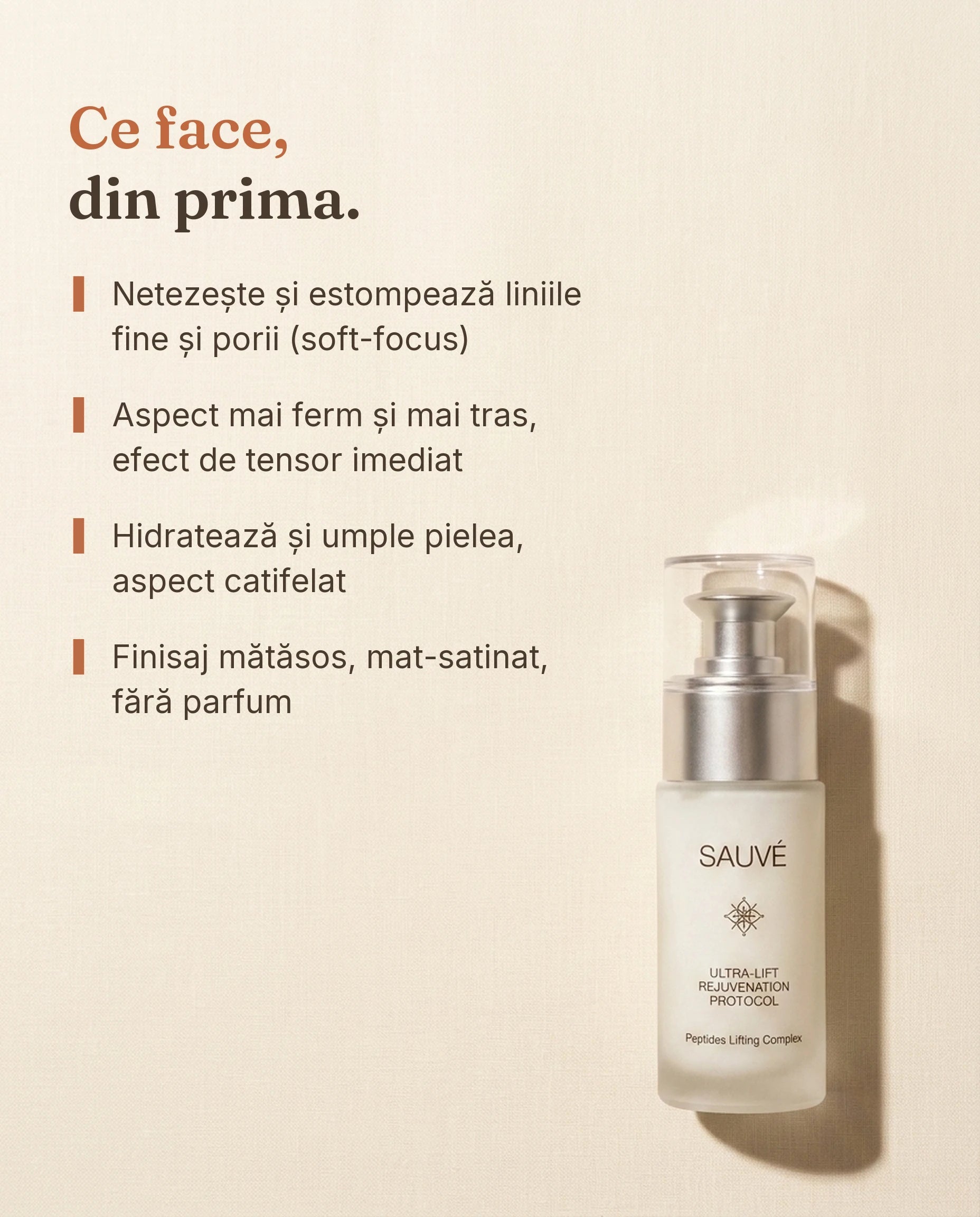 Ultra-Lift - ce face: netezire instant, efect de lifting