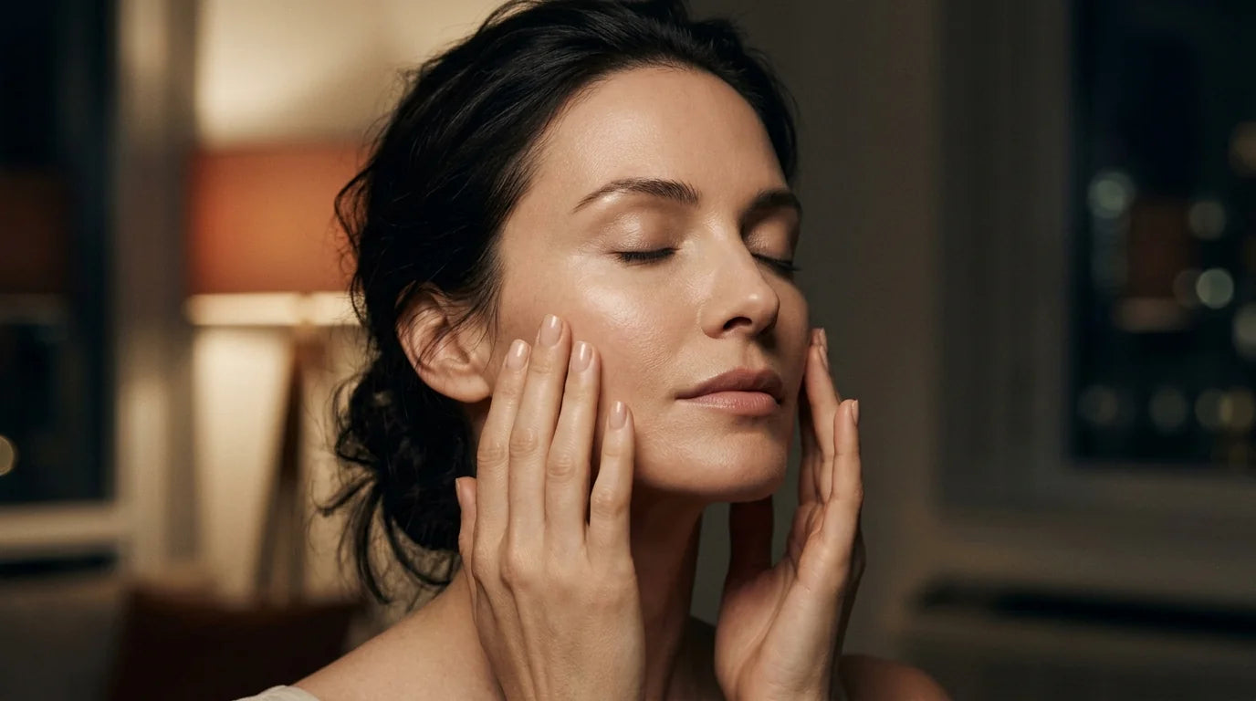 riTUaluri SERene: Ritualul de masaj facial de seară: 5 minute, fără unelte