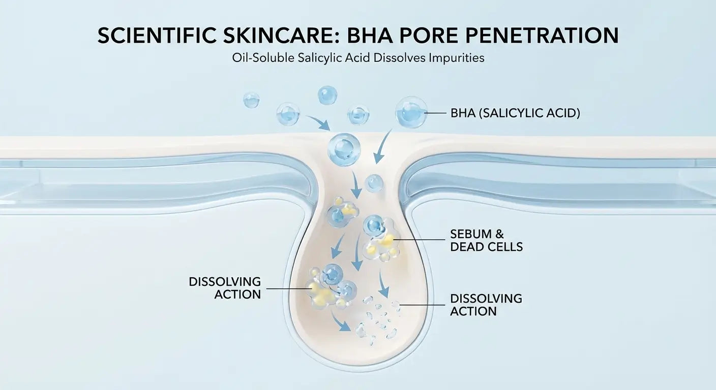 SauvePedia: BHA, exfolierea porilor și controlul imperfecțiunilor