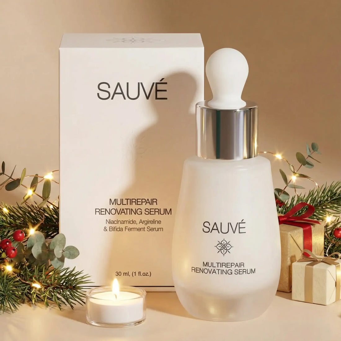 MultiRepair Renovating Serum - Ser probiotic cu niacinamidă, peptide și colagen vegetal