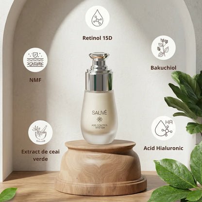 Age Control System -  Ser anti-aging cu Retinol 15D și Bakuchiol pentru ten mai ferm și uniform