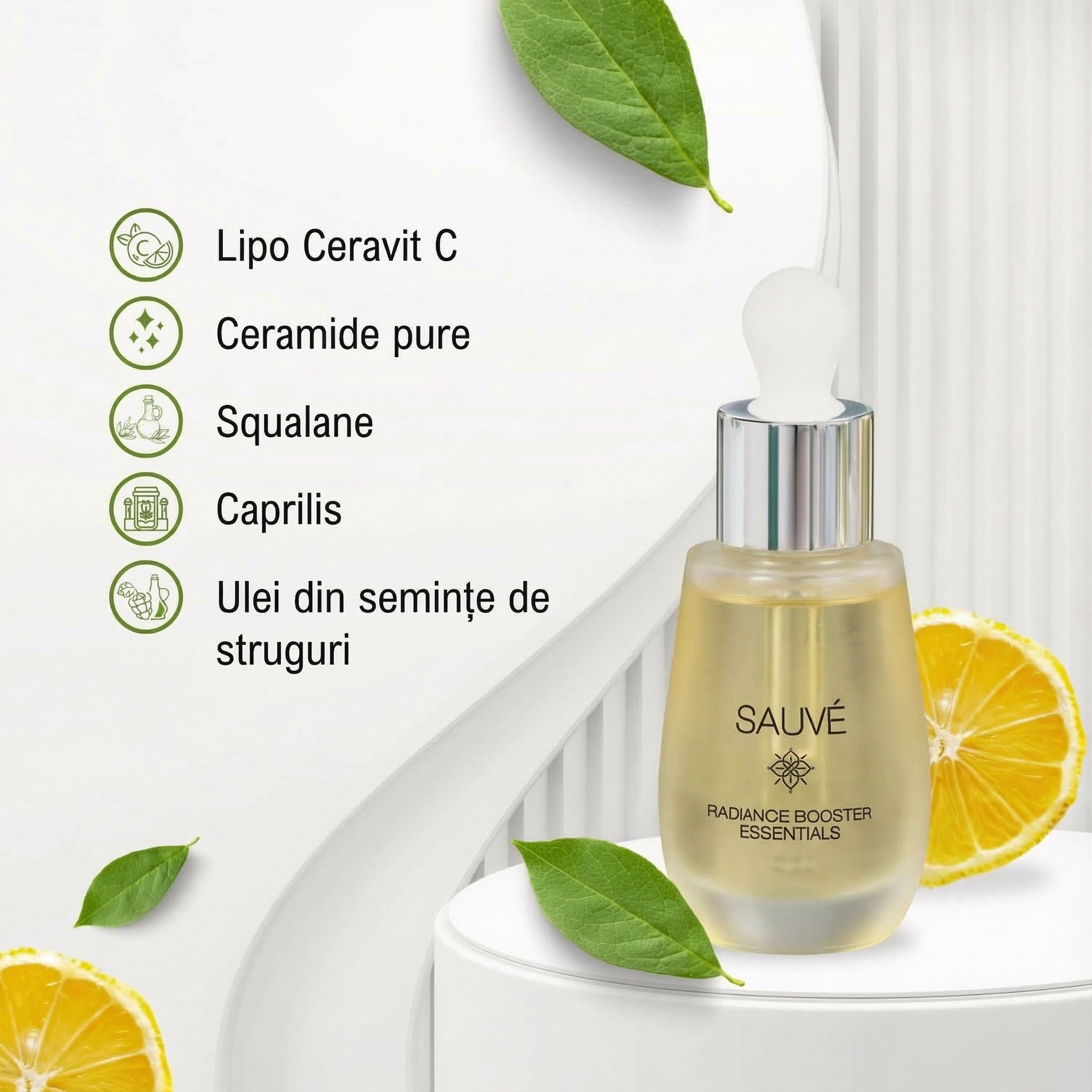 Radiance Booster Essentials – Ser luminator cu vitamină C și squalane