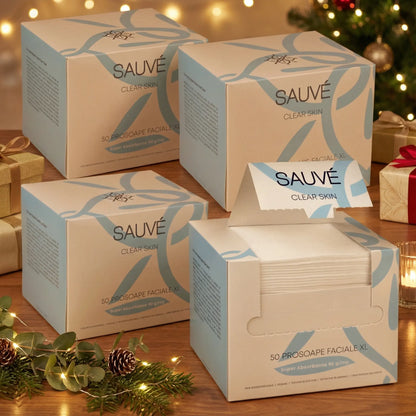 Prosoape Faciale XL din Vâscoză Super Absorbante de Unică Folosință Clear Skin