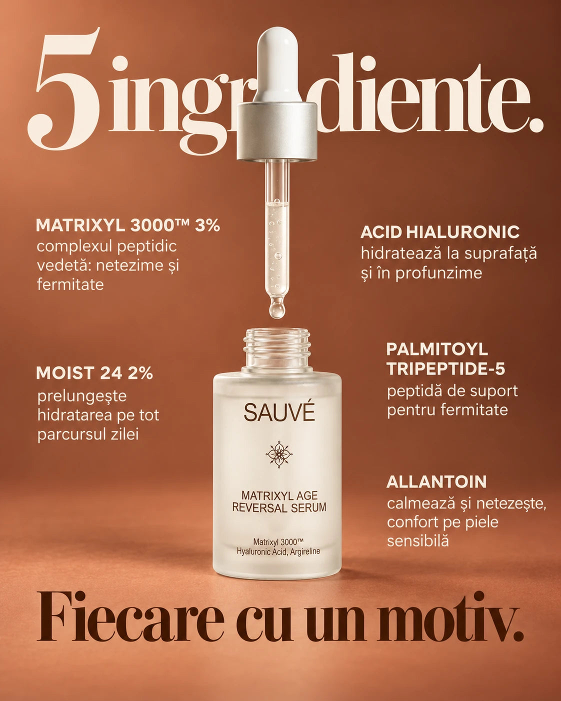 Matrixyl Age Reversal - ingrediente active, fiecare cu un motiv