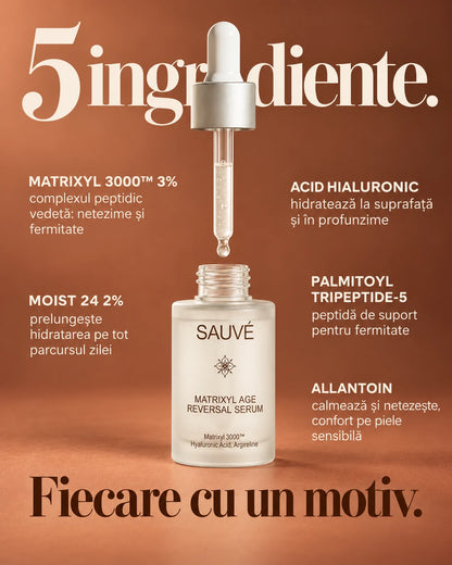Matrixyl Age Reversal - ingrediente active, fiecare cu un motiv