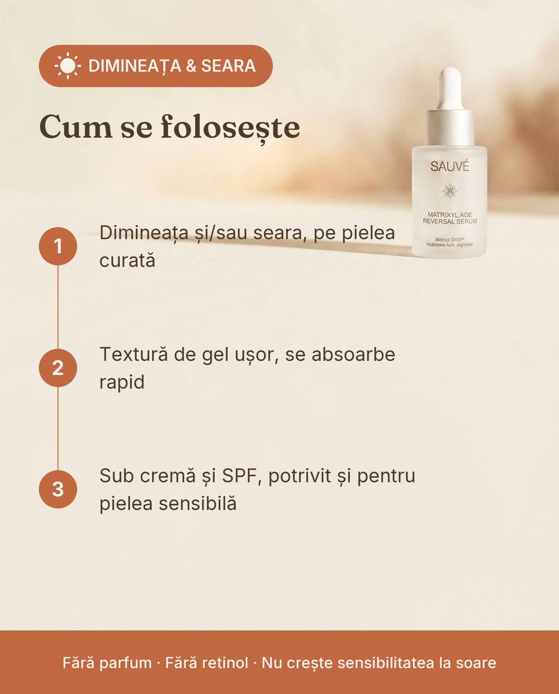 Matrixyl Age Reversal - cum se folosește, dimineața și seara