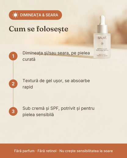 Matrixyl Age Reversal - cum se folosește, dimineața și seara
