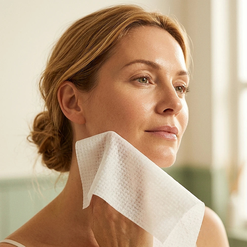 Exfoliere blândă cu prosop facial Sauvé