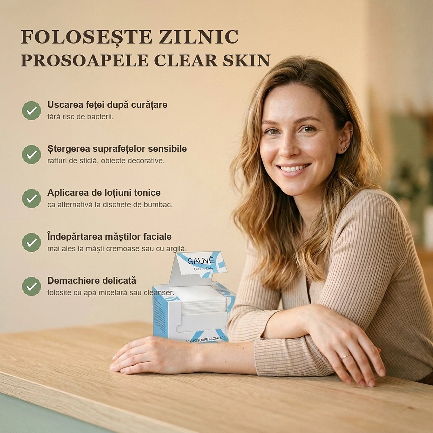 Prosoape faciale Clear Skin - utilizari