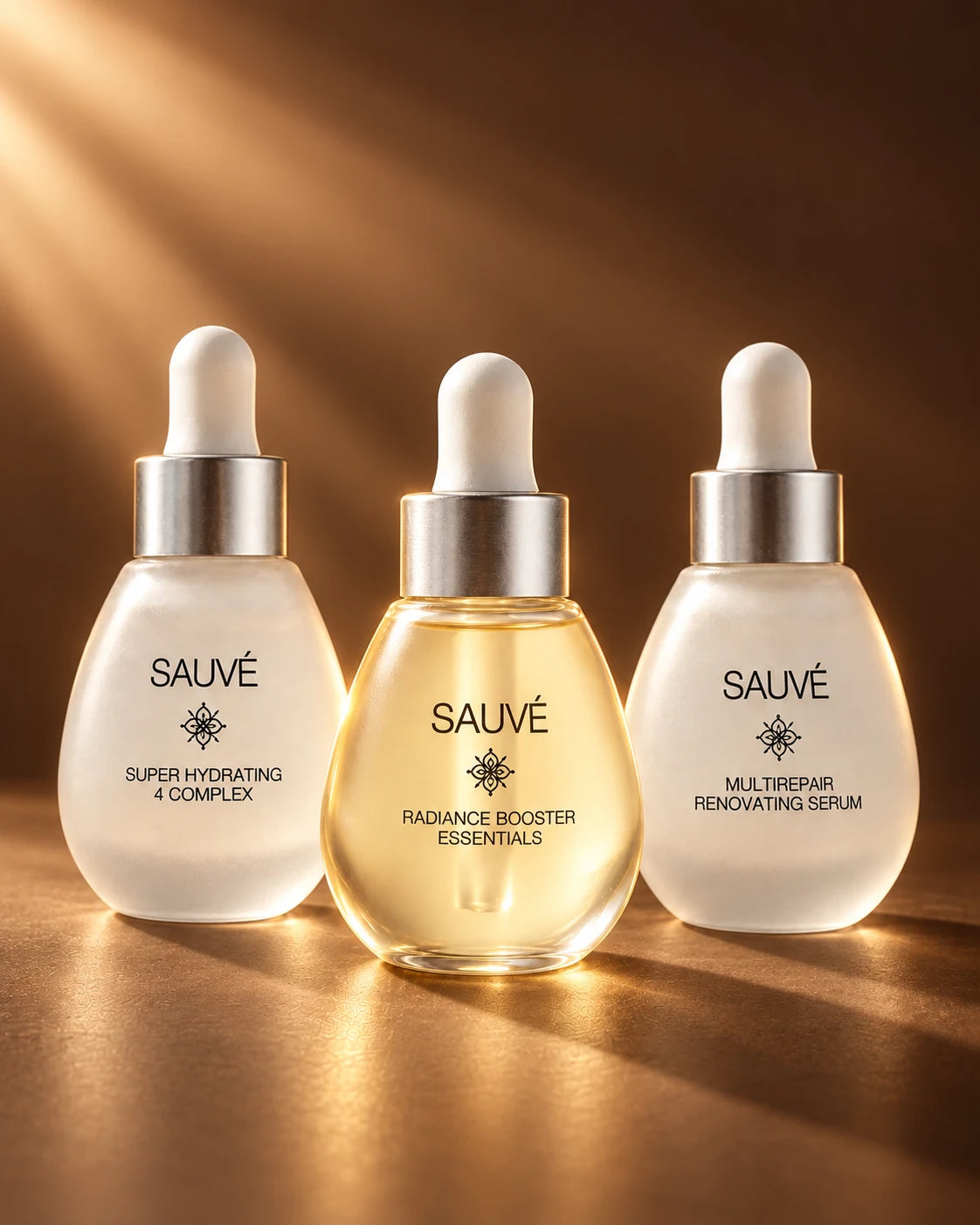 Trio Luminozitate, cele trei produse